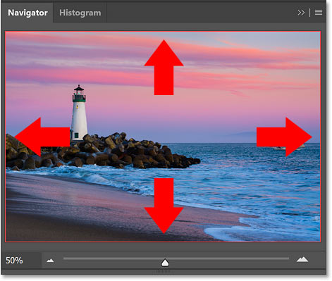 The View Box in Photoshop's Navigator panel.