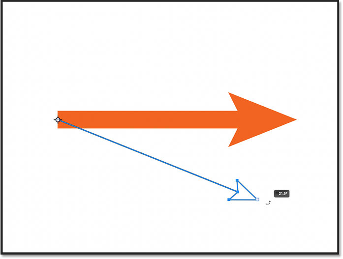 Rotating the line around the new rotation point