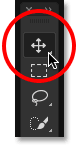 Selecting the Move Tool from the Toolbar.