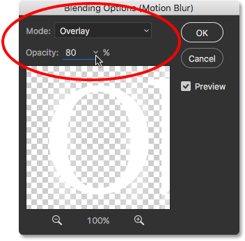 The Smart Filter Blending Options dialog box. 