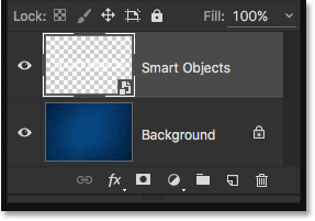 The Layers panel after deleting the Smart Filter. 