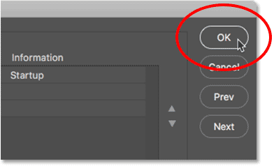 Setting the scratch disk options in Photoshop.