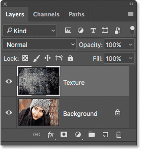 Cliquer sur l'onglet pour changer de document dans Photoshop.