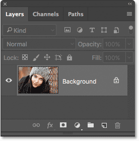 The Layers panel in Photoshop.