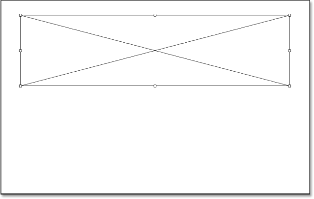 An empty frame has been added to the document in Photoshop CC 2019