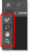 The Content-Aware Fill toolbar in Photoshop.