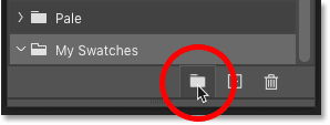 Creating another new swatch group in Photoshop CC 2020