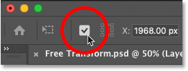 How to show the transform Reference Point in Photoshop CC