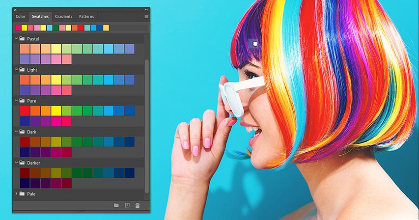 Drag and Drop Color Swatches in Photoshop