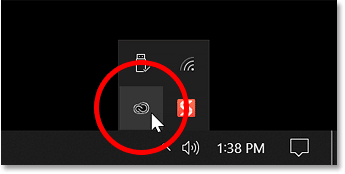 adobe creative cloud icon in system tray