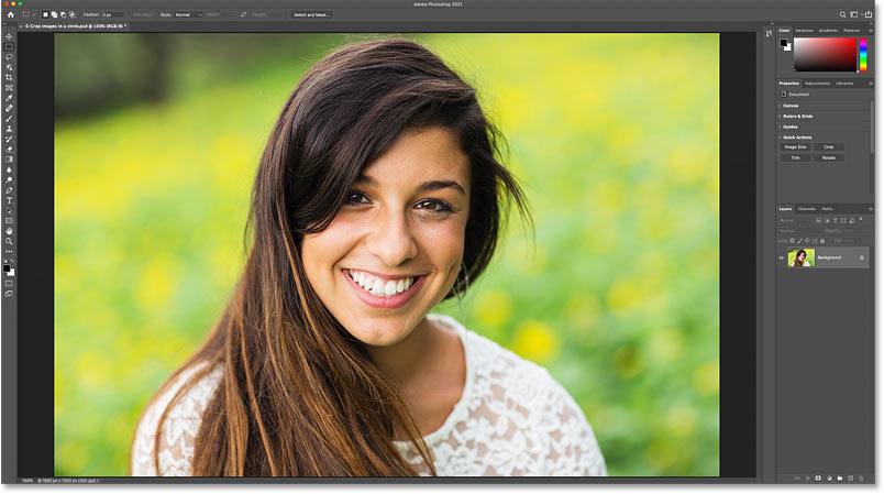 how to crop a picture to a circle