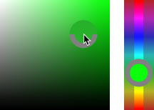 The default HUD Color Picker (the Hue strip) in Photoshop