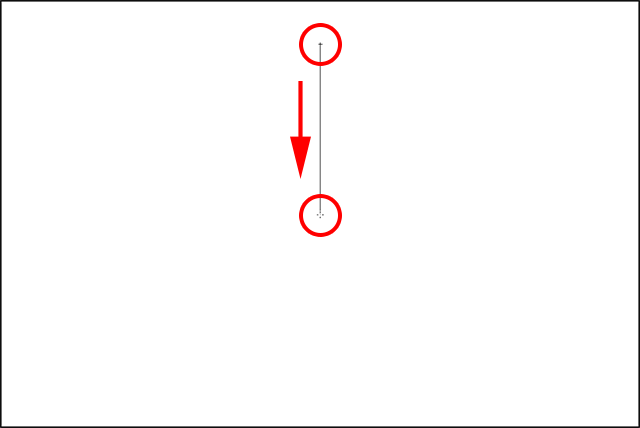 Drawing a vertical Foreground to Transparent gradient in the top half of the document. 