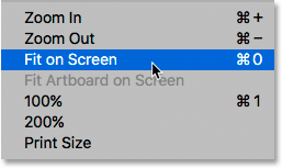 zoom keys on mac for photoshop