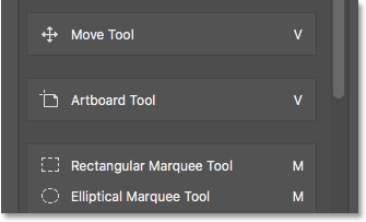 The Artboard Tool currently sits near the top of the Toolbar. 