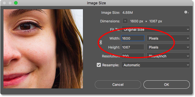 photoshop resize image