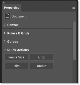 Select Subject and Remove Background are missing from Photoshop's Properties panel