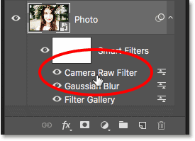 Cara membuka kembali filter cerdas Filter Baku Kamera di Photoshop