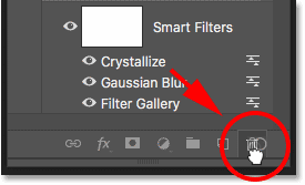 How to delete a smart filter in Photoshop