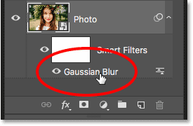 How to reopen a smart filter in Photoshop