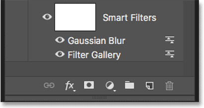 The order of the smart filters has been changed