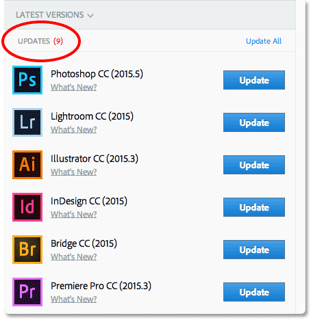 photoshop cc update download