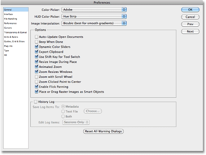 set preferences in my bamboo for photoshop mac