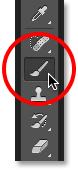 Selecting the Brush Tool. Image © 2016 Photoshop Essentials.com