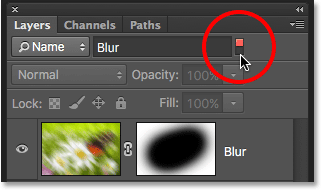 Clicking the light switch to enable or disable the Search Bar in the Layers panel. Image © 2016 Photoshop Essentials.com