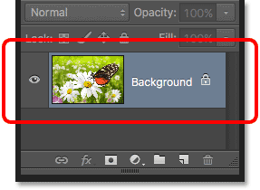 The Layers panel displays layers as rows of information. 