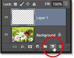 Clicking a second time on the New Layer icon. 