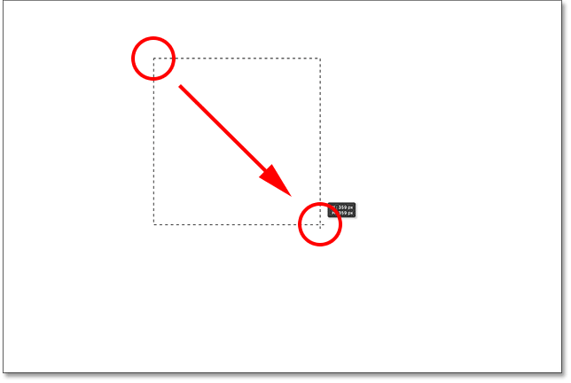 draw a colored in square gimpshop