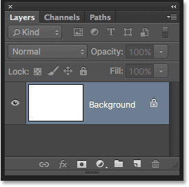 لوحة Layers في Photoshop.  صورة © 2016 Photoshop Essentials.com