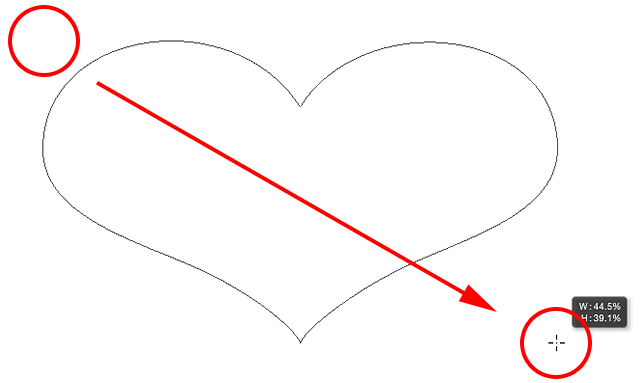 Drawing a custom heart shape in Photoshop CS6. 