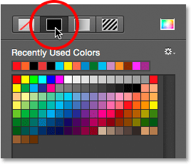 The Solid Color fill option. 