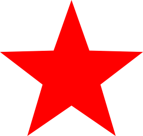 A 5-pointed star drawn with the Polygon Tool. 