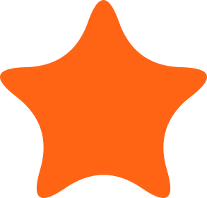 A starfish shape created with the Polygon Tool. 