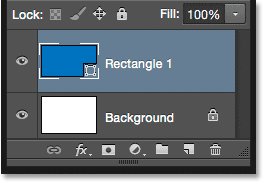 The Layers panel updates when we edit a shape. 