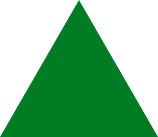 A simple triangle drawn with the Polygon Tool. 