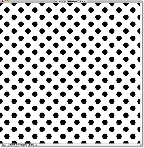 Photoshop repeating circle pattern. 