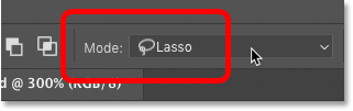 Changing the Object Selection Tool's mode from Rectangle to Lasso