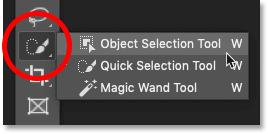 where is the magic wand tool in photoshop for mac