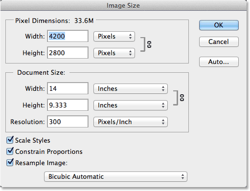 image size dialog box cs6