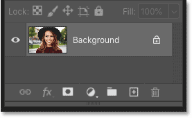 The Vibrance adjustment layer has been deleted in Photoshop's Layers panel