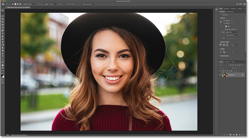 how to expand an image in photoshop