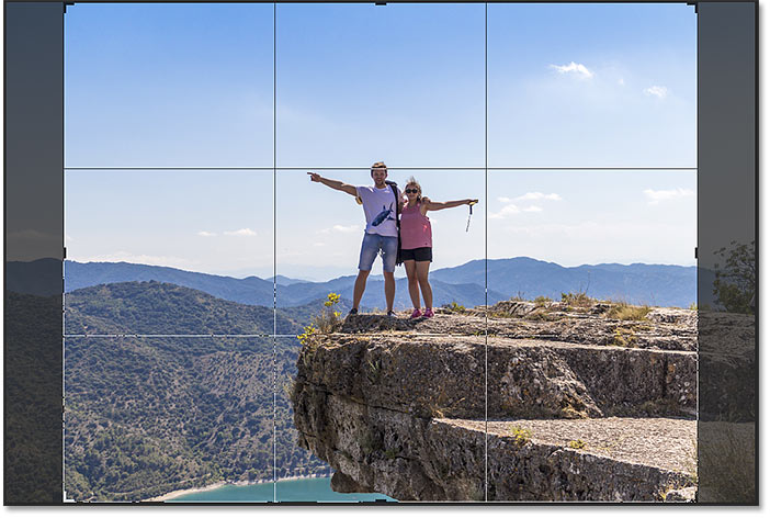 The Rule of Thirds grid for the Crop Tool in Photoshop