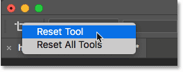 Resetting the Crop Tool in Photoshop