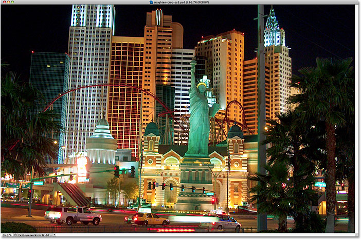 The New York New York Hotel and Casino in Las Vegas. Image © 2010 Steve Patterson, Photoshop Essentials.com