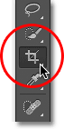 Selecting the Crop Tool. Image © 2012 Photoshop Essentials.com