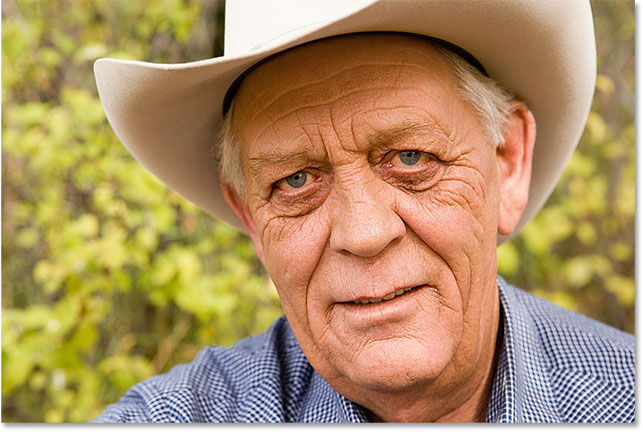 An elderly farmer. Image #990944 licensed from iStockphoto by Photoshop Essentials.com